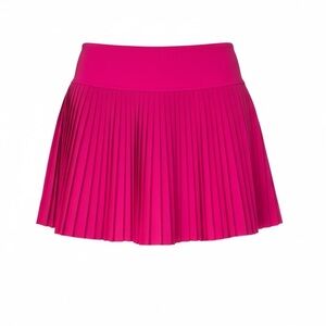 Chic Fuchsia Pleated Skater Skirt